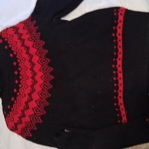 Pendleton Black and Red Turtleneck Sweater